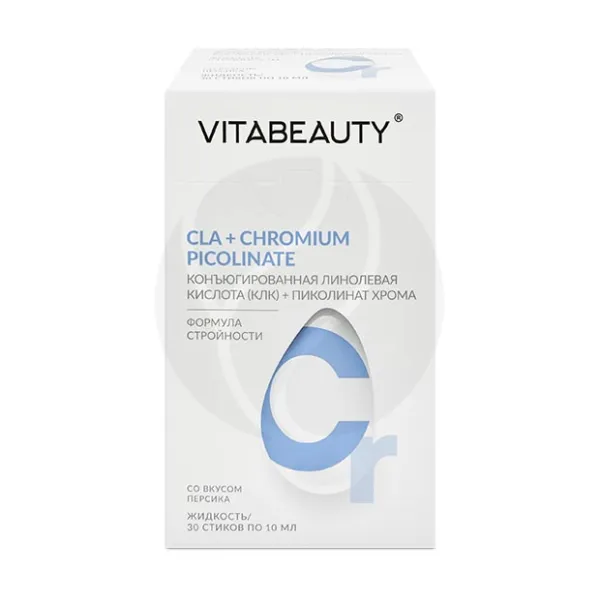 Изображение товара Жидкость Vitabeauty КЛК+Хрома пиколинат для контроля веса и обмена веществ Изображение товара Жидкость Vitabeauty КЛК+Хрома пиколинат для контроля веса и обмена веществ
