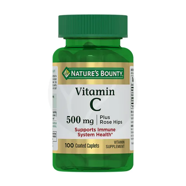 Nature's Bounty Витамин С плюс шиповник таблетки 500мг, №100