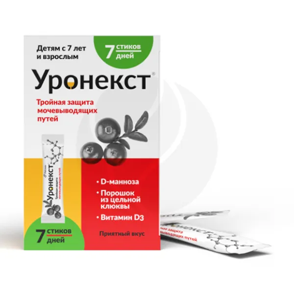Изображение товара Уронекст  порошок д/пригот. р-ра д/приема внутрь, №7
