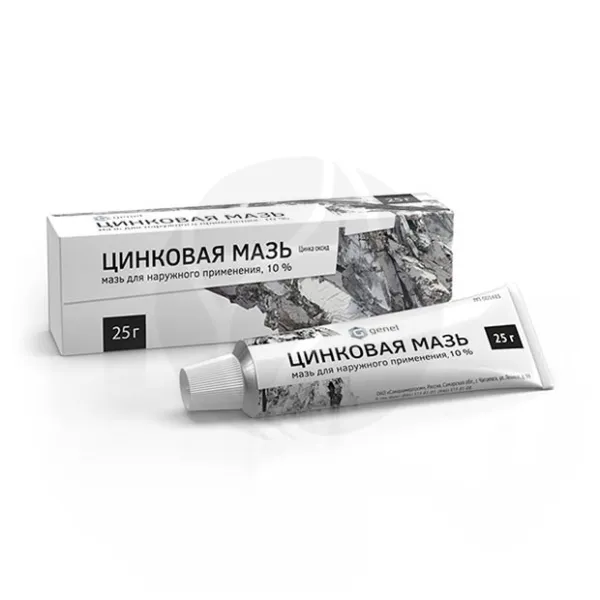 Цинковая мазь д/наружн. прим., 10%, 25г
