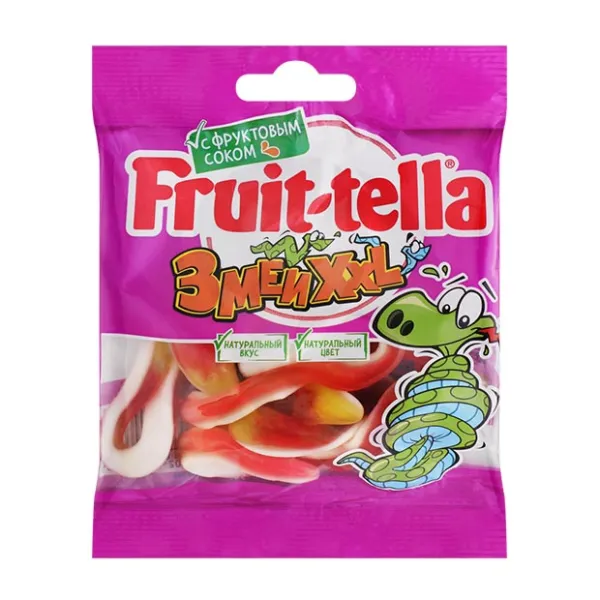 Fruittella Змеи XXL мармелад жевательный 70г