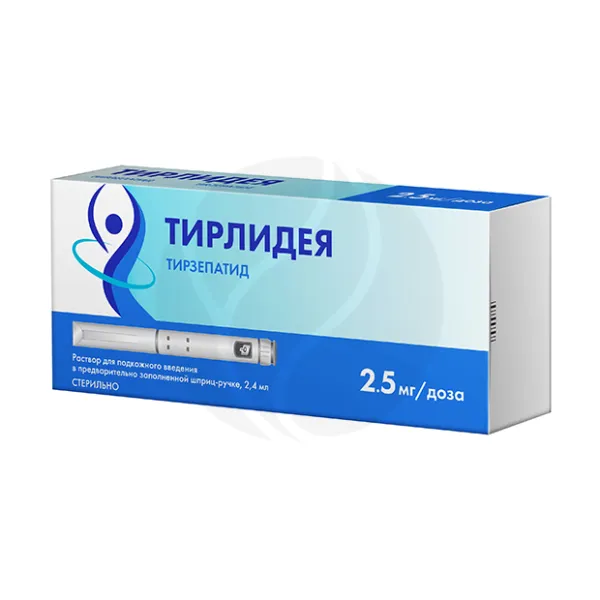 Изображение товара Тирлидея раствор д/п/к введ., 2,5мг/доза, 2,4мл, №1 Изображение товара Тирлидея раствор д/п/к введ., 2,5мг/доза, 2,4мл, №1