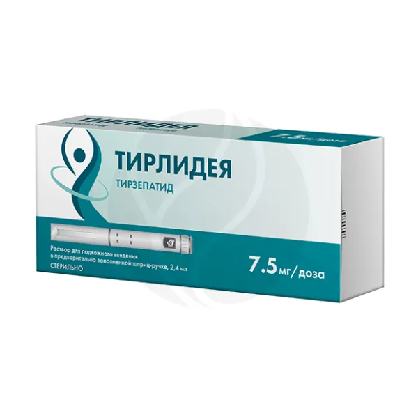 Изображение товара Тирлидея  раствор д/п/к введ., 7,5мг/доза, 2,4мл, №1