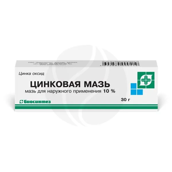 Изображение товара Цинковая мазь д/наружн. прим., 10%, 30г Изображение товара Цинковая мазь д/наружн. прим., 10%, 30г