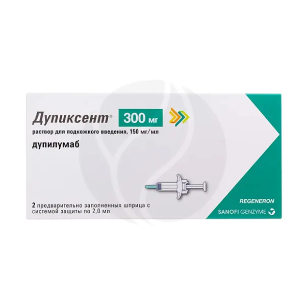 Изображение товара Дупиксент  раствор д/п/к введ., 150мг/мл, 2мл, №2