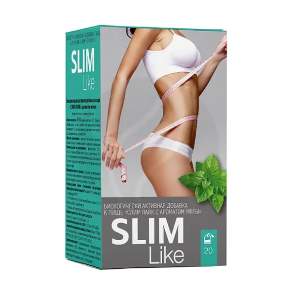 Изображение товара Slim Like чай, мята, 1,5г, 20шт Изображение товара Slim Like чай, мята, 1,5г, 20шт