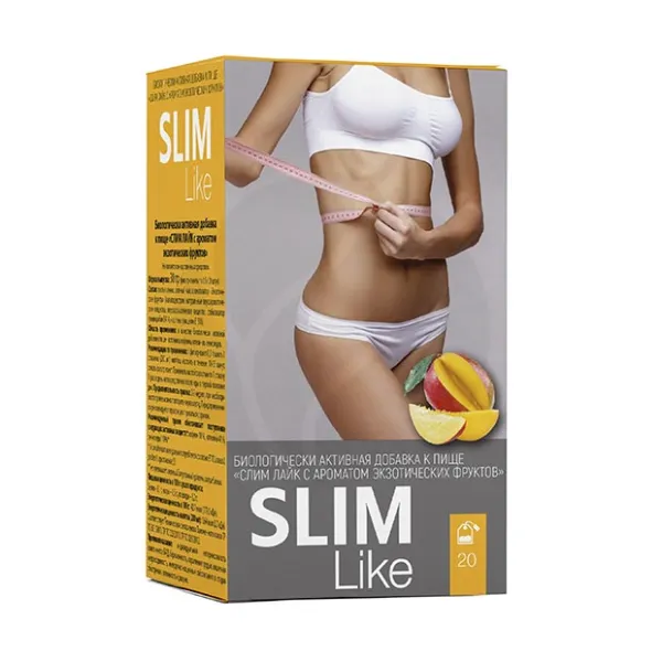 Изображение товара Slim Like чай, экзотические фрукты, 1,5г, 20шт Изображение товара Slim Like чай, экзотические фрукты, 1,5г, 20шт