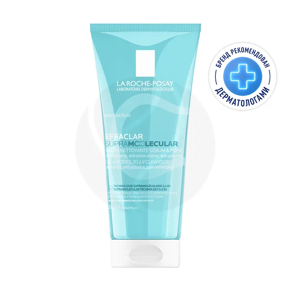 Изображение товара La Roche-Posay Effaclar Supramolecular очищающий увлажняющий гель для сужения пор и матирования жирной кожи лица, 200мл Изображение товара La Roche-Posay Effaclar Supramolecular очищающий увлажняющий гель для сужения пор и матирования жирной кожи лица, 200мл