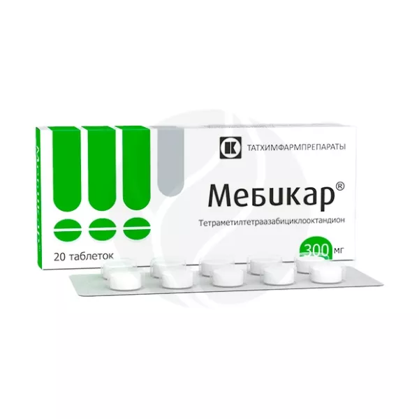 Мебикар таблетки 300мг, №20