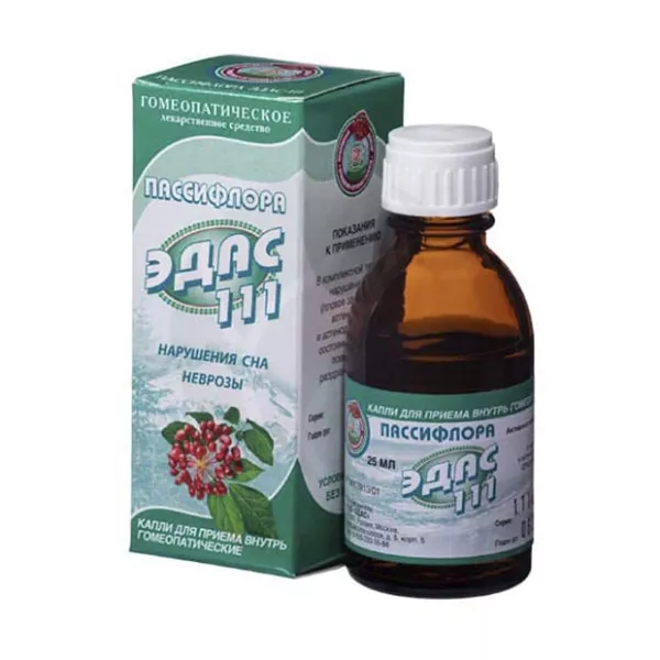 Пассифлора Эдас-111 капли д/приема внутрь, 25мл