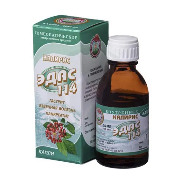Изображение товара Калирис Эдас-114 капли для внутреннего применения 25 мл Россия