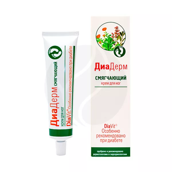 Изображение товара DiaVit Диадерм крем для ног смягчающий, 75мл Изображение товара DiaVit Диадерм крем для ног смягчающий, 75мл