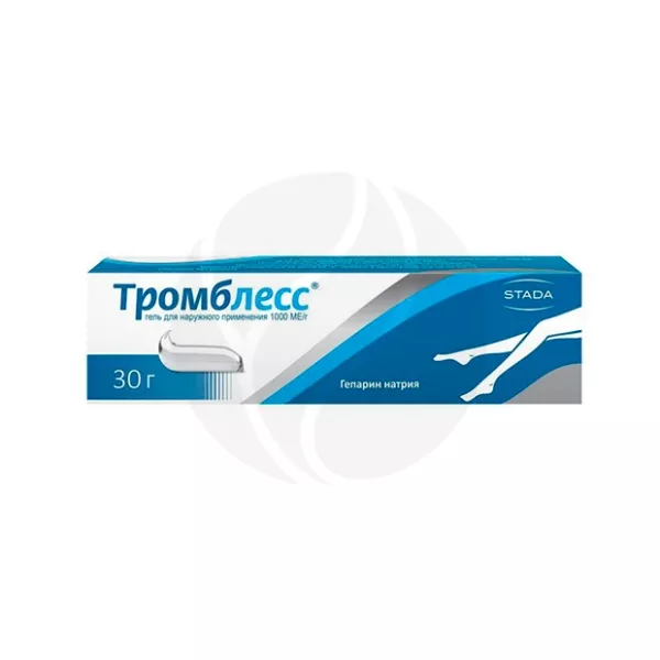 Тромблесс гель д/наружн. прим. 1000МЕ/г, 30г