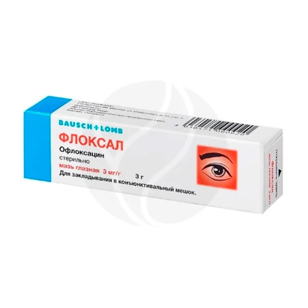 Изображение товара Флоксал мазь глазная 0,3% для лечения инфекций глаз