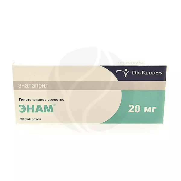 Изображение товара Энам таблетки 20мг 20 шт. для снижения давления препарат Индия Изображение товара Энам таблетки 20мг 20 шт. для снижения давления препарат Индия