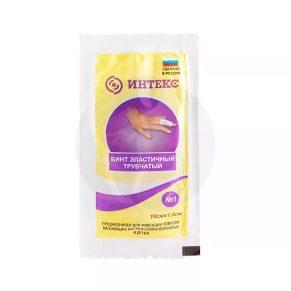 Изображение товара Интекс бинт нестерильный №1 эластичный трубчатый латекс-полиэфир., (10см*1,5см)