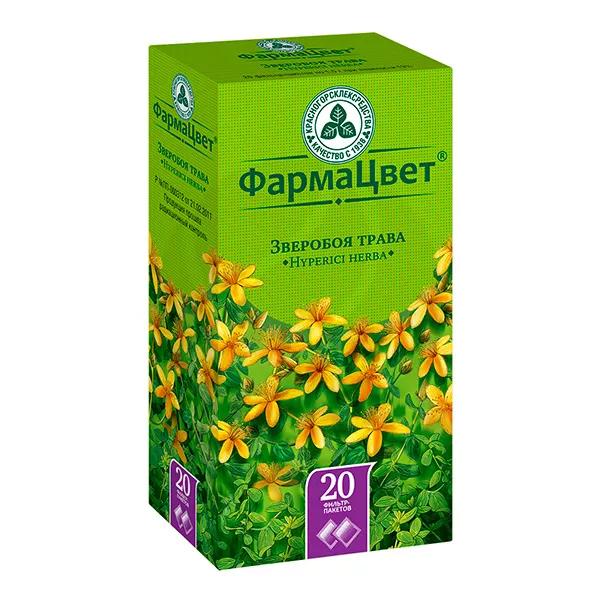 Изображение товара Зверобой трава 1, 5г No20 - лечебный фитопрепарат для слизистых и кишечника