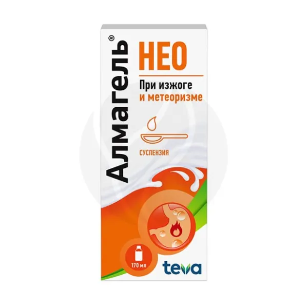 Алмагель НЕО суспензия д/приема внутрь, 170мл