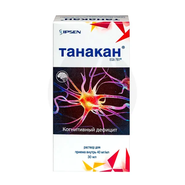 Изображение товара Танакан раствор для приема внутрь 30 мл для улучшения памяти