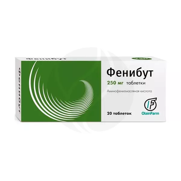 Изображение товара Фенибут таблетки 250мг 20 шт Латвия Олайнфарм Изображение товара Фенибут таблетки 250мг 20 шт Латвия Олайнфарм