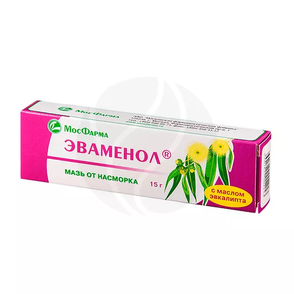 Изображение товара Эваменол мазь назальная 1%+1%, 15г - эффективное средство для носа Изображение товара Эваменол мазь назальная 1%+1%, 15г - эффективное средство для носа