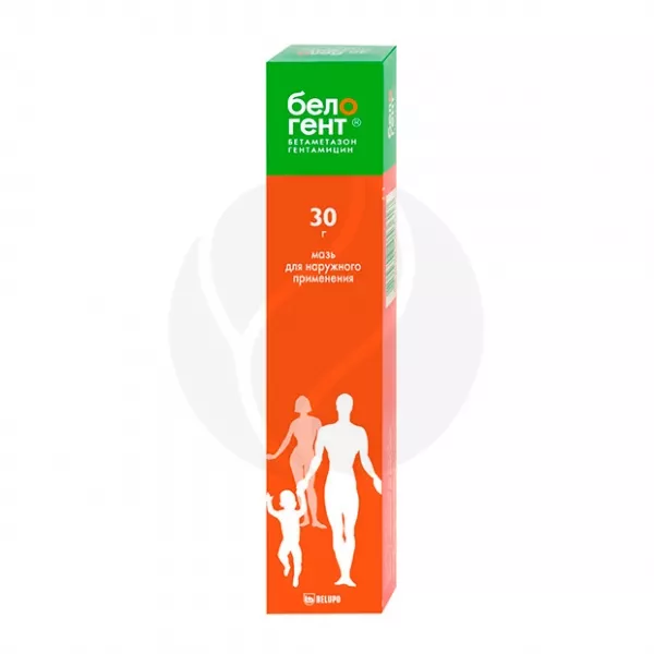 Белогент мазь д/наружн. прим. 0,05%+0,1%, 30г