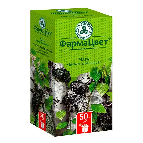 Изображение товара Чага измельченная 50 г - лекарственное средство растительного происхождения