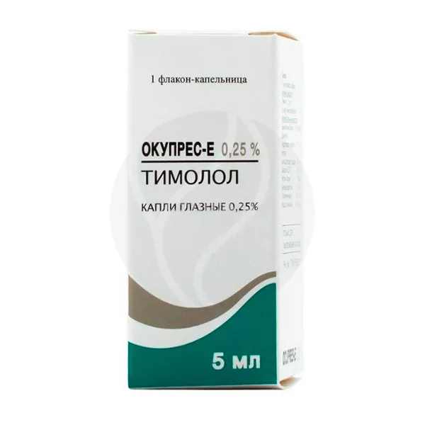 Изображение товара Окупрес-Е капли глазные 0,25%, 5мл Изображение товара Окупрес-Е капли глазные 0,25%, 5мл