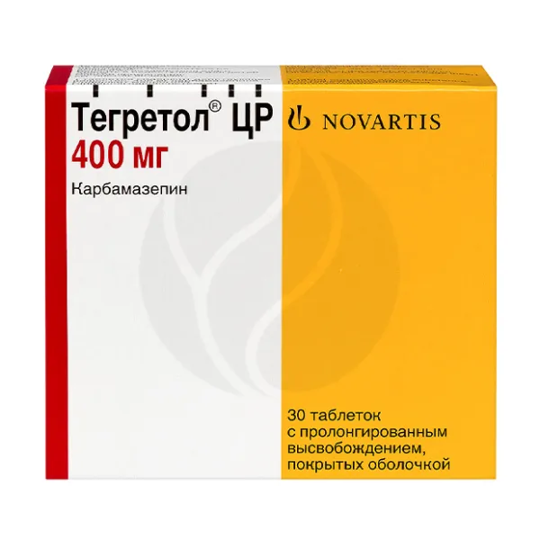 Изображение товара Тегретол ЦР 400мг таблетки с пролонгированным высвобождением 30 шт