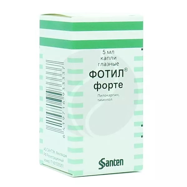 Изображение товара Фотил Форте капли глазные 5мл для снижения внутриглазного давления