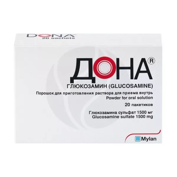 Изображение товара Дона 1500 мг порошок для приготовления раствора для приема внутрь, 20 пакетиков