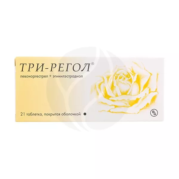 Изображение товара Три-Регол таблетки п/о 21 шт гормональный контрацептив комбинация Изображение товара Три-Регол таблетки п/о 21 шт гормональный контрацептив комбинация