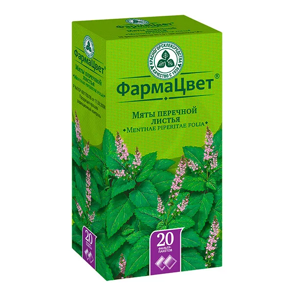 Изображение товара Мяты перечной листья порошок в фильтр-пакетах 20 шт 1,5 г