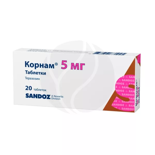 Корнам таблетки 5мг, №20 Лек Д.д.