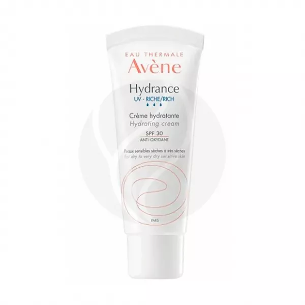 Изображение товара Avene Hydrance Насыщенный крем SPF30 40мл - увлажнение и солнцезащита для чувствительной кожи
