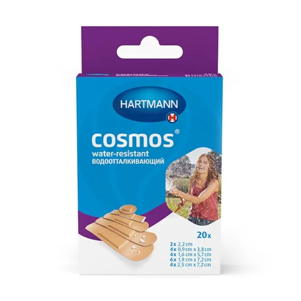 Изображение товара Водоотталкивающий пластырь Hartmann Cosmos 20 шт - защитный и водостойкий Изображение товара Водоотталкивающий пластырь Hartmann Cosmos 20 шт - защитный и водостойкий