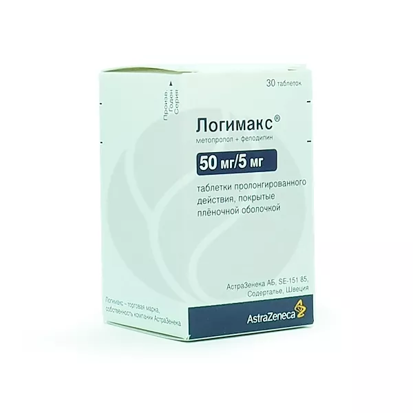 Изображение товара Логимакс таблетки с пролонгированным высвобождением 50мг + 5мг №30