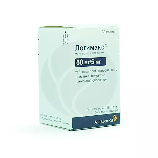 Изображение товара Логимакс таблетки с пролонг. высвоб. покрыт. п/о 50мг+5мг, №30 Изображение товара Логимакс таблетки с пролонг. высвоб. покрыт. п/о 50мг+5мг, №30