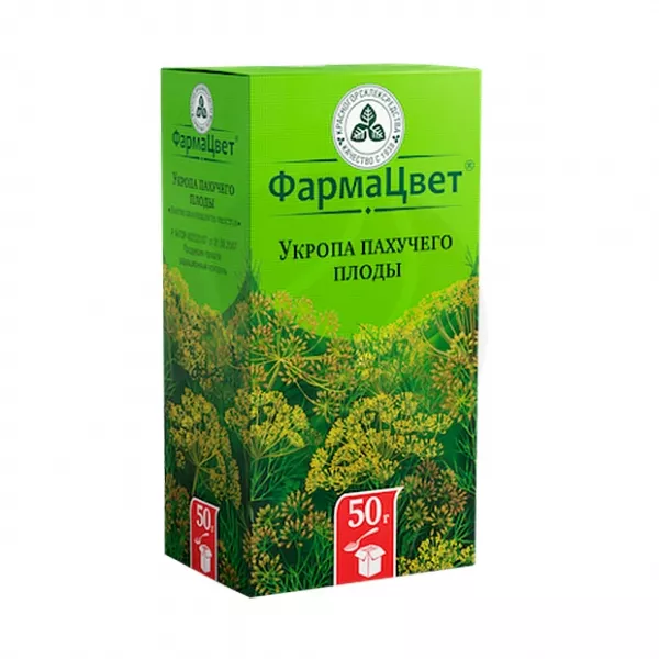 Изображение товара Укропа пахучего плоды 50 г - натуральное лекарственное сырье для ЖКТ и дыхательной системы
