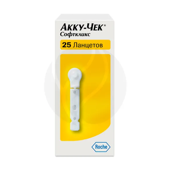 Accu-Chek Softclix ланцеты к устройству для прокалывания пальца, 25шт