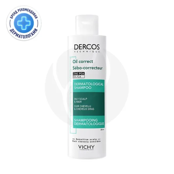 Изображение товара Vichy Dercos шампунь-уход себорегулирующий для очищения жирной кожи головы и волос, 200мл Изображение товара Vichy Dercos шампунь-уход себорегулирующий для очищения жирной кожи головы и волос, 200мл