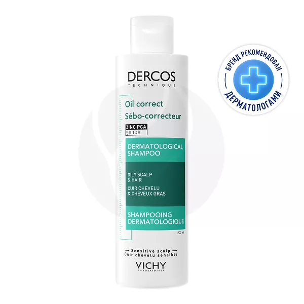 Изображение товара Vichy Dercos регулирующий шампунь объем 200 мл для жирной кожи головы