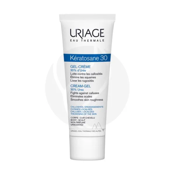 Uriage Keratosane 30 гель-крем для локализованных утолщений кожи, 75мл