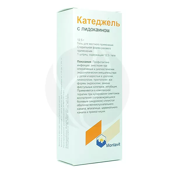 Изображение товара Катеджель с лидокаином гель д/местн. прим., 12,5г №1 Изображение товара Катеджель с лидокаином гель д/местн. прим., 12,5г №1