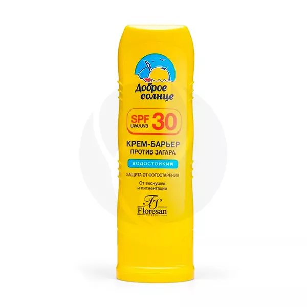 Изображение товара Водостойкий солнцезащитный крем SPF30 Floresan 125мл для лица и тела