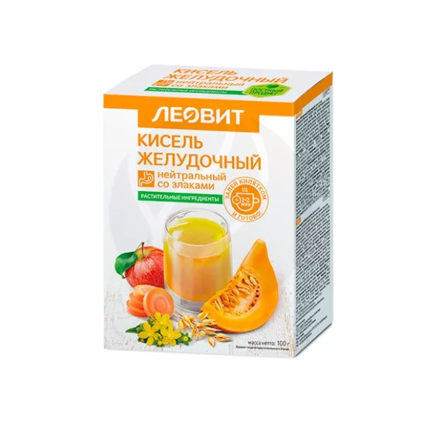 Изображение товара Кисель Леовит Желудочный нейтральный со злаками 20г Изображение товара Кисель Леовит Желудочный нейтральный со злаками 20г