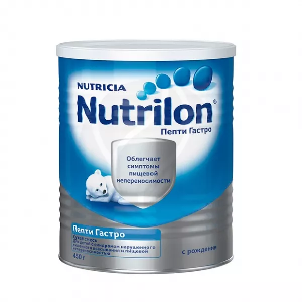 Изображение товара Nutrilon Пепти Гастро сухая смесь (0+), 450г Изображение товара Nutrilon Пепти Гастро сухая смесь (0+), 450г