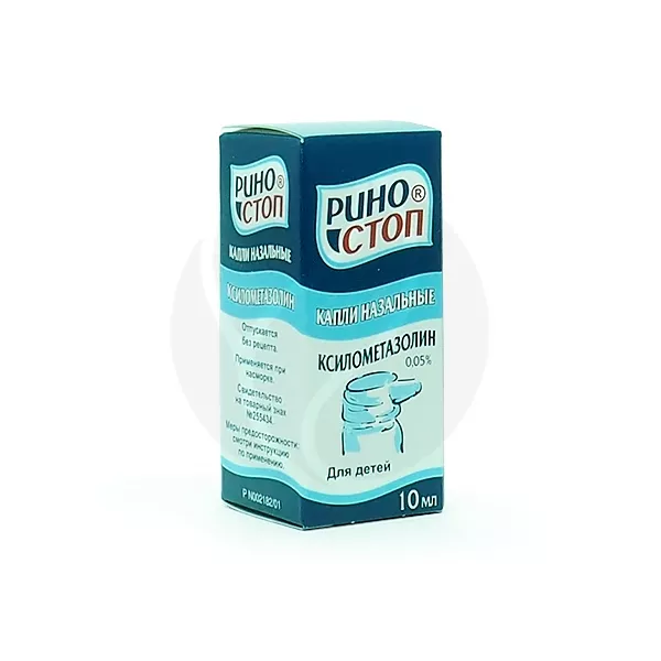 Изображение товара Риностоп капли назальные детские 0,05%, 10мл