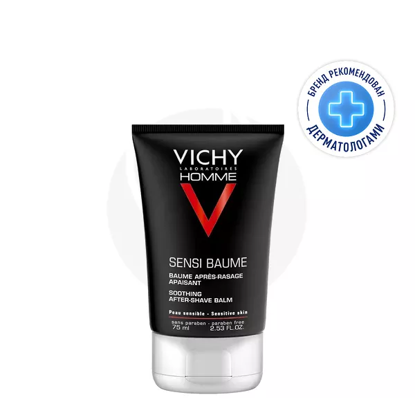 Изображение товара Vichy Homme Sensi Baume Смягчающий бальзам после бритья для мужчин, 75мл Изображение товара Vichy Homme Sensi Baume Смягчающий бальзам после бритья для мужчин, 75мл