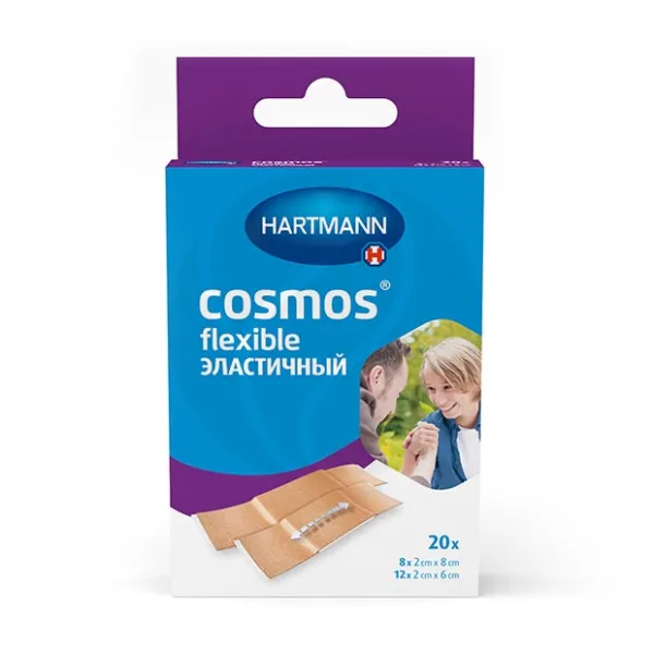 Hartmann Cosmos Textile Elastic пластырь эластичный, №20